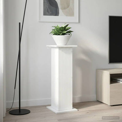 vidaXL Plant Stand White 30.5 x 30 x 80.5 cm Engineered Wood