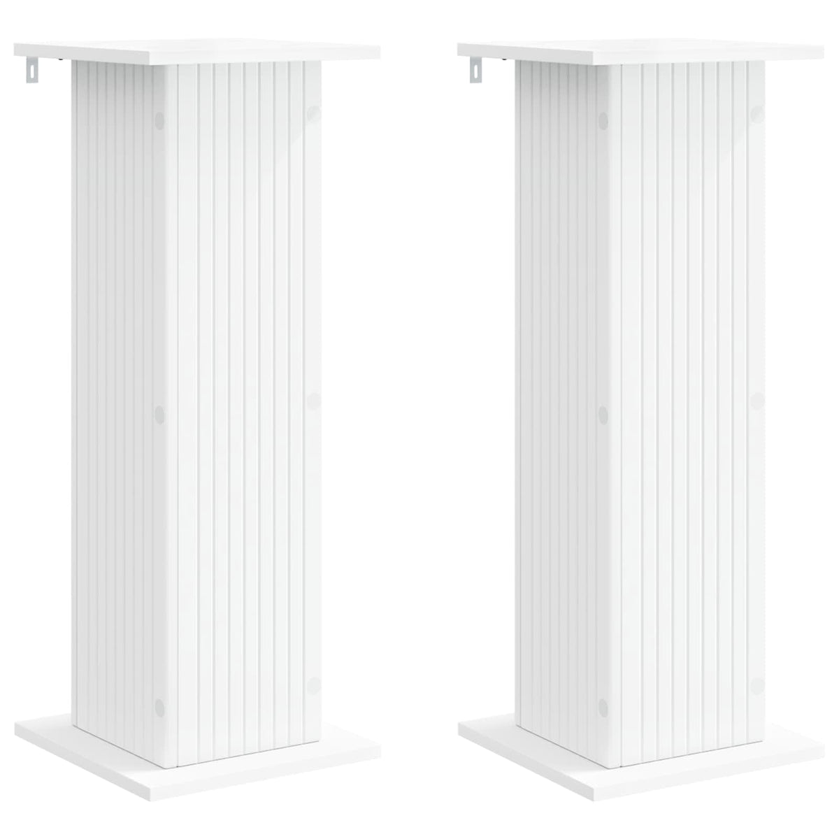 vidaXL Plant Stand 2 pcs White 30.5 x 30 x 80.5 cm Engineered Wood