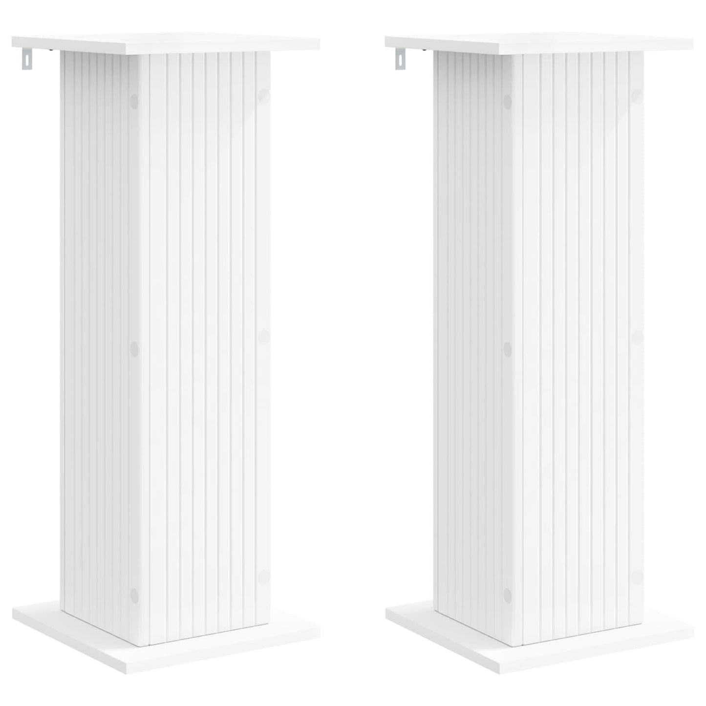 vidaXL Plant Stand 2 pcs White 30.5 x 30 x 80.5 cm Engineered Wood