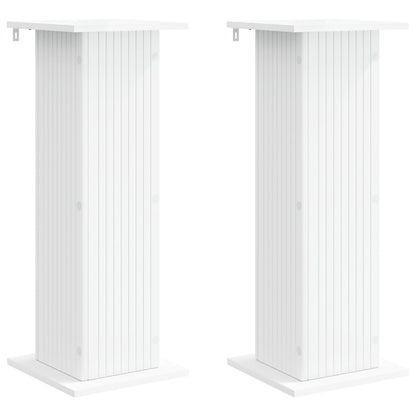 vidaXL Plant Stand 2 pcs White 30.5 x 30 x 80.5 cm Engineered Wood