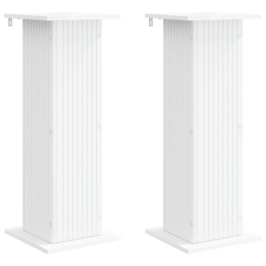 vidaXL Plant Stand 2 pcs White 30.5 x 30 x 80.5 cm Engineered Wood