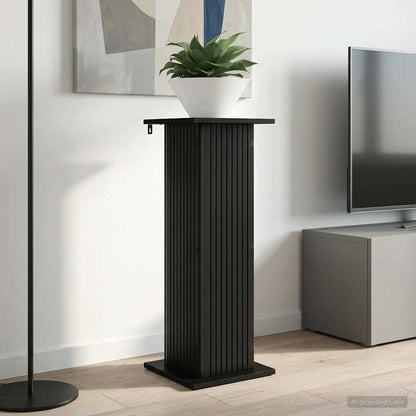 vidaXL Plant Stand 2 pcs Black 30.5 x 30 x 80.5 cm Engineered Wood