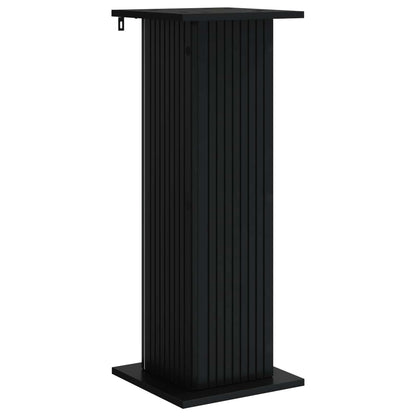 vidaXL Plant Stand 2 pcs Black 30.5 x 30 x 80.5 cm Engineered Wood