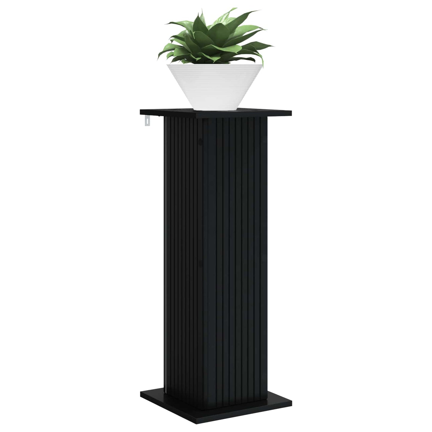 vidaXL Plant Stand 2 pcs Black 30.5 x 30 x 80.5 cm Engineered Wood