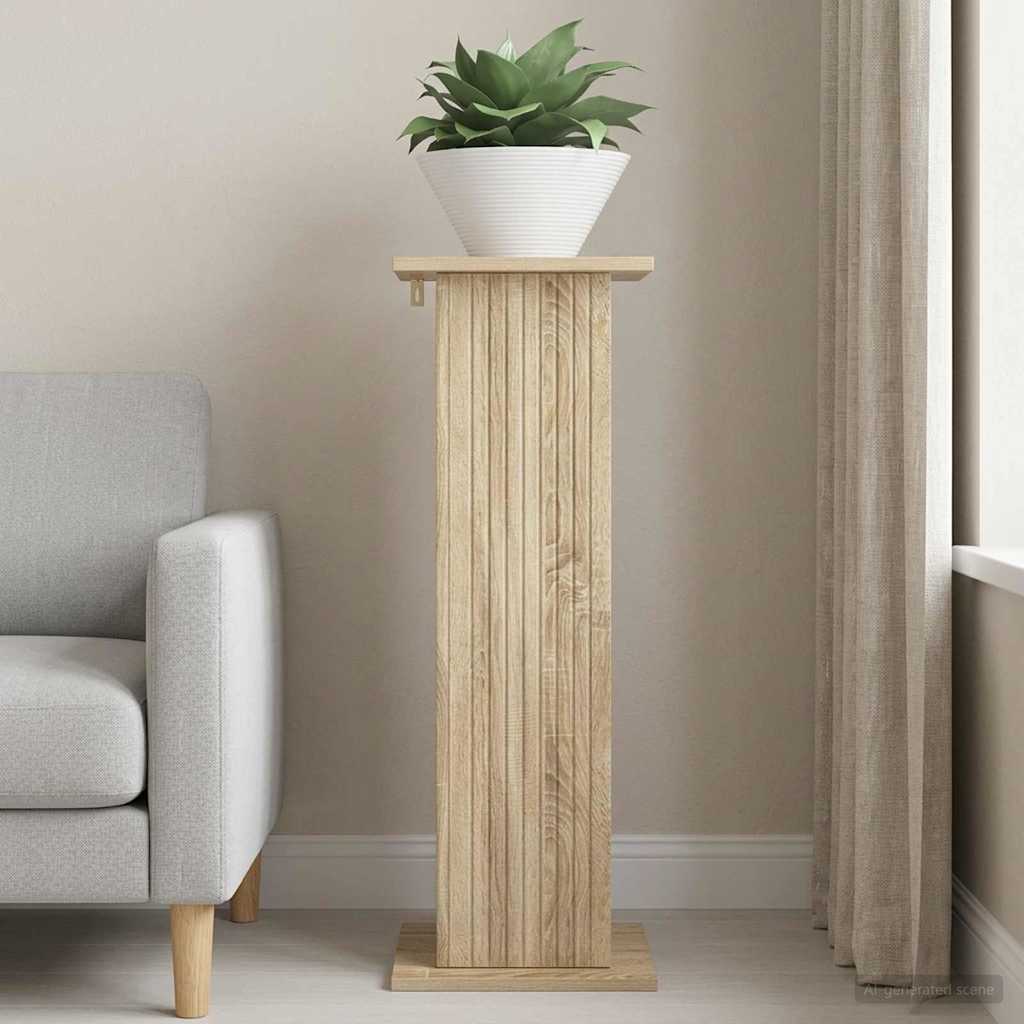 vidaXL Plant Stand Sonoma Oak 30.5 x 30 x 80.5 cm Engineered Wood