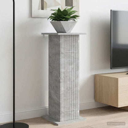 vidaXL Plant Stand Concrete Grey 30.5 x 30 x 80.5 cm Engineered Wood