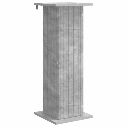 vidaXL Plant Stand 2 pcs Concrete Grey 30.5 x 30 x 80.5 cm