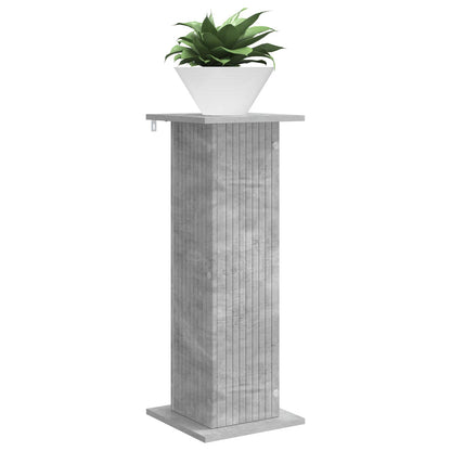 vidaXL Plant Stand 2 pcs Concrete Grey 30.5 x 30 x 80.5 cm