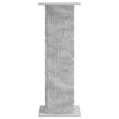 vidaXL Plant Stand 2 pcs Concrete Grey 30.5 x 30 x 80.5 cm