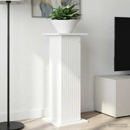 vidaXL Plant Stand 2 pcs High Gloss White 30.5 x 30 x 80.5 cm
