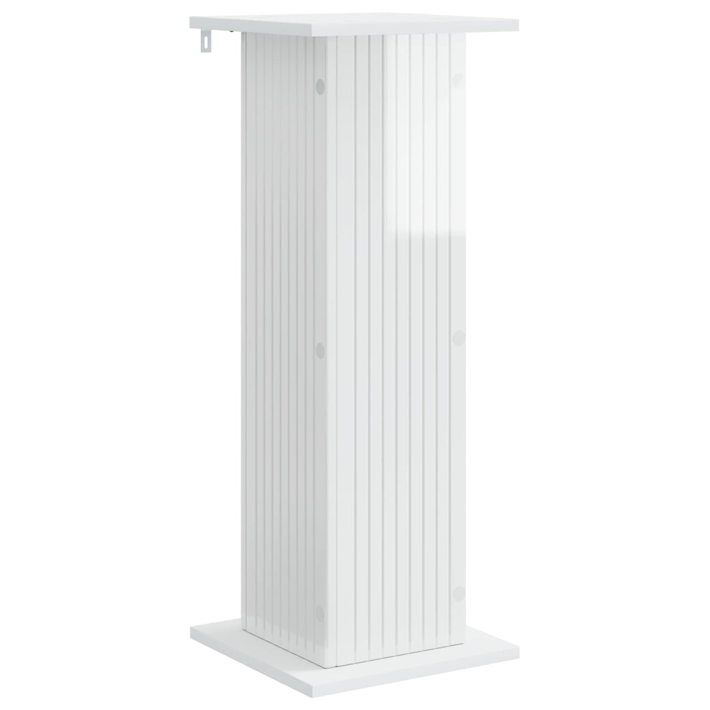 vidaXL Plant Stand 2 pcs High Gloss White 30.5 x 30 x 80.5 cm