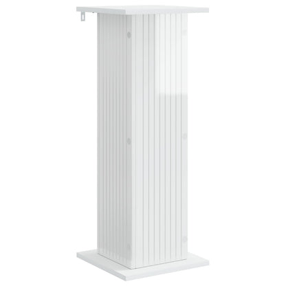 vidaXL Plant Stand 2 pcs High Gloss White 30.5 x 30 x 80.5 cm