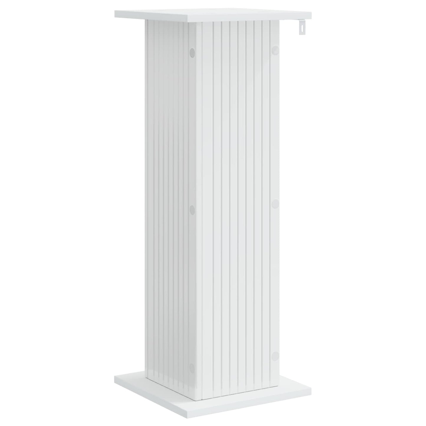 vidaXL Plant Stand 2 pcs High Gloss White 30.5 x 30 x 80.5 cm