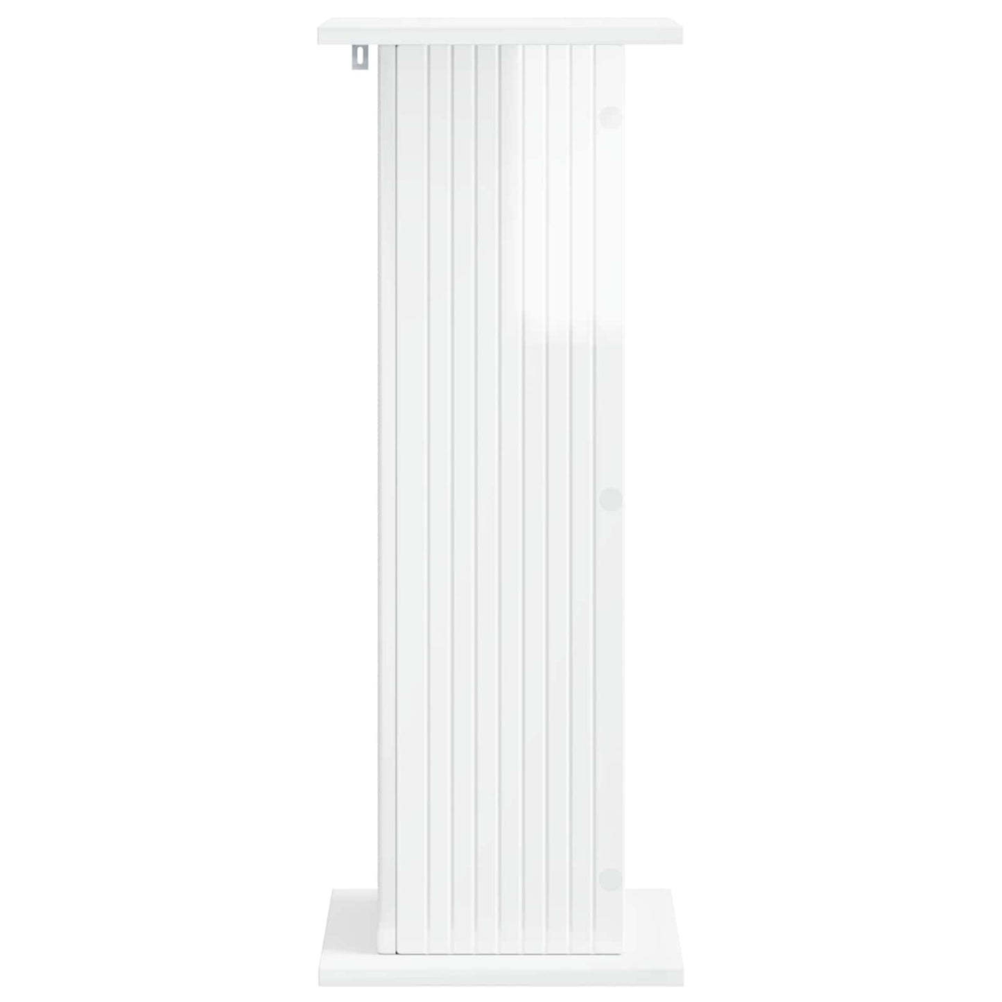 vidaXL Plant Stand 2 pcs High Gloss White 30.5 x 30 x 80.5 cm