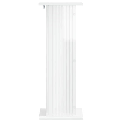 vidaXL Plant Stand 2 pcs High Gloss White 30.5 x 30 x 80.5 cm