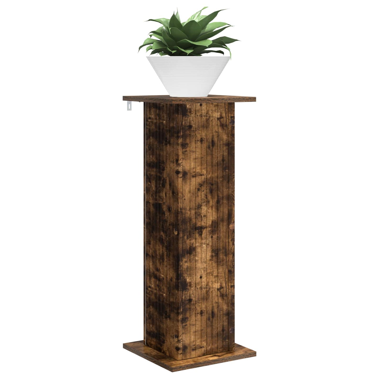 vidaXL Plant Stand 2 pcs Smoked Oak 30.5 x 30 x 80.5 cm