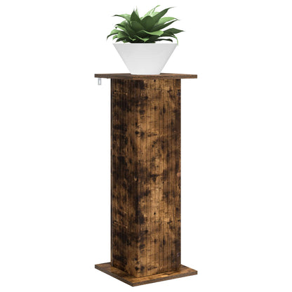 vidaXL Plant Stand 2 pcs Smoked Oak 30.5 x 30 x 80.5 cm