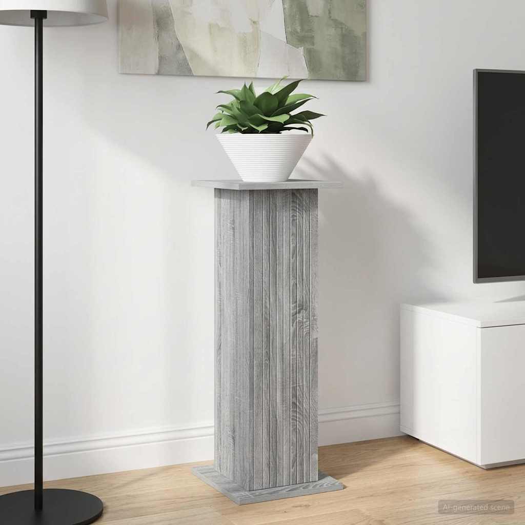 vidaXL Plant Stand Grey Sonoma 30.5 x 30 x 80.5 cm Engineered Wood