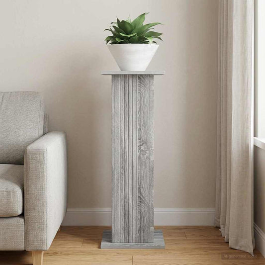 vidaXL Plant Stand Grey Sonoma 30.5 x 30 x 80.5 cm Engineered Wood
