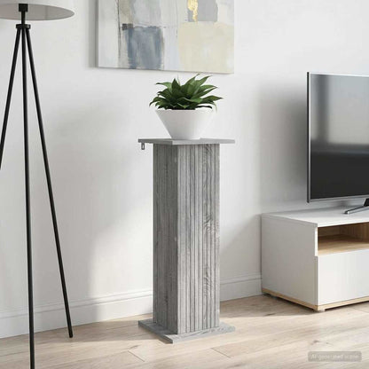 vidaXL Plant Stand 2 pcs Grey Sonoma 30.5 x 30 x 80.5 cm