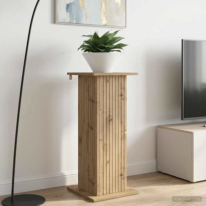 vidaXL Plant Stand Artisan Oak 30.5 x 30 x 80.5 cm Engineered Wood