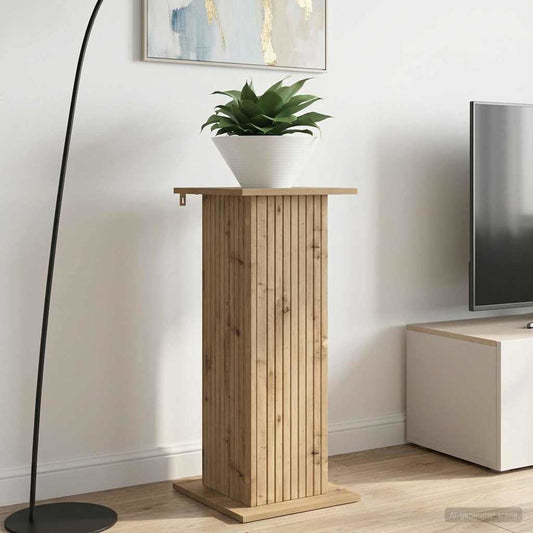 vidaXL Plant Stand Artisan Oak 30.5 x 30 x 80.5 cm Engineered Wood