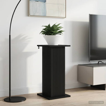 vidaXL Plant Stand Black 30.5 x 30 x 60.5 cm Engineered Wood