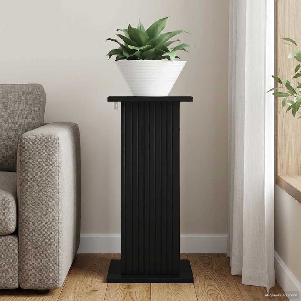 vidaXL Plant Stand Black 30.5 x 30 x 60.5 cm Engineered Wood