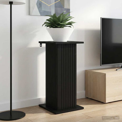 vidaXL Plant Stand 2 pcs Black 30.5 x 30 x 60.5 cm Engineered Wood
