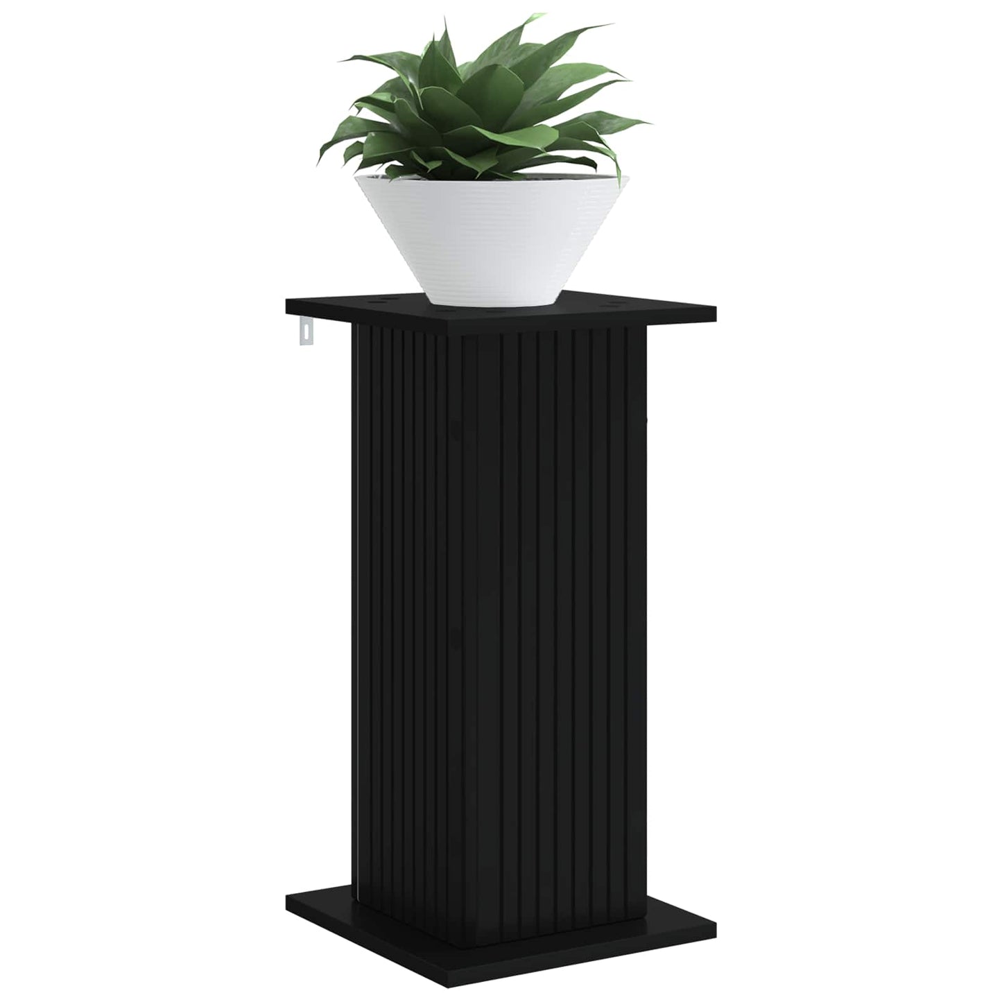 vidaXL Plant Stand 2 pcs Black 30.5 x 30 x 60.5 cm Engineered Wood