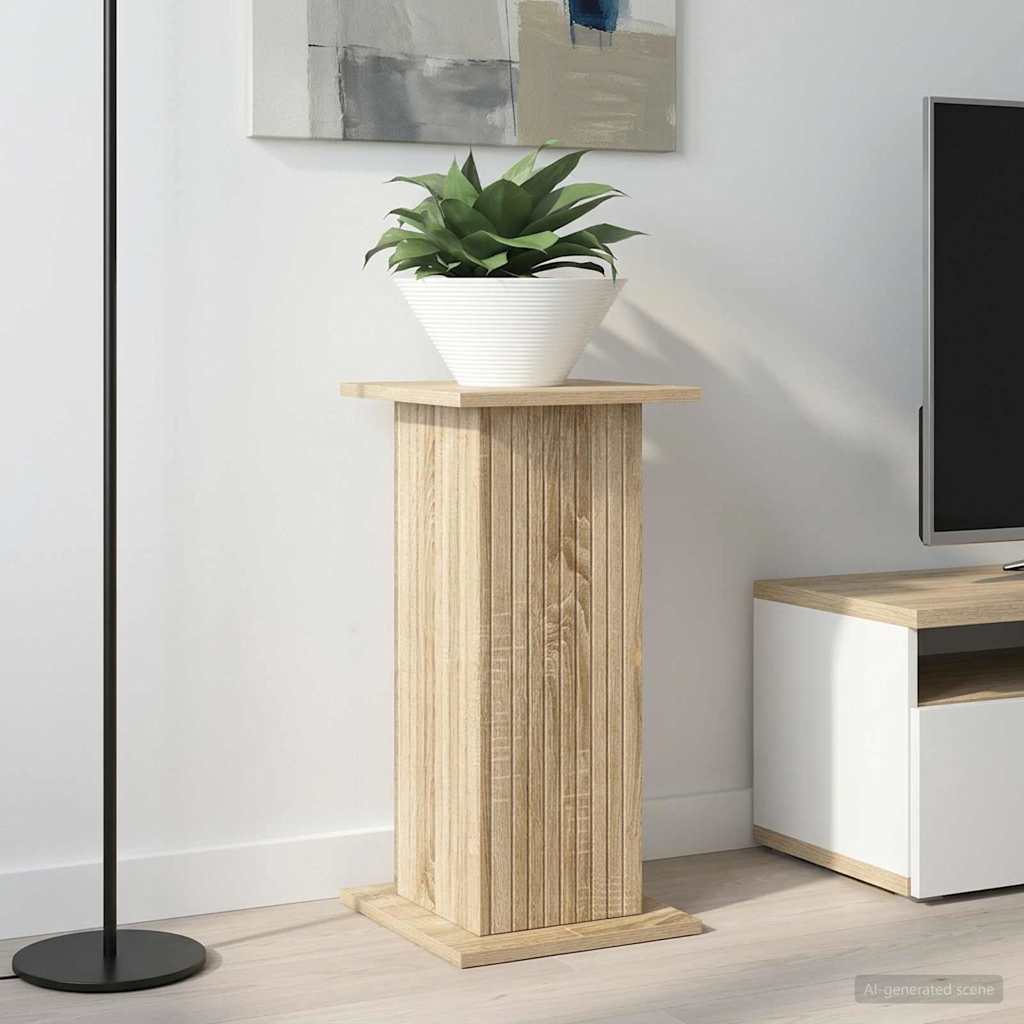 vidaXL Plant Stand 2 pcs Sonoma Oak 30.5 x 30 x 60.5 cm