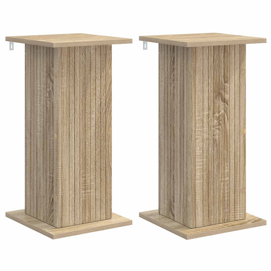 vidaXL Plant Stand 2 pcs Sonoma Oak 30.5 x 30 x 60.5 cm