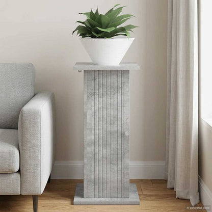 vidaXL Plant Stand Concrete Grey 30.5 x 30 x 60.5 cm Engineered Wood