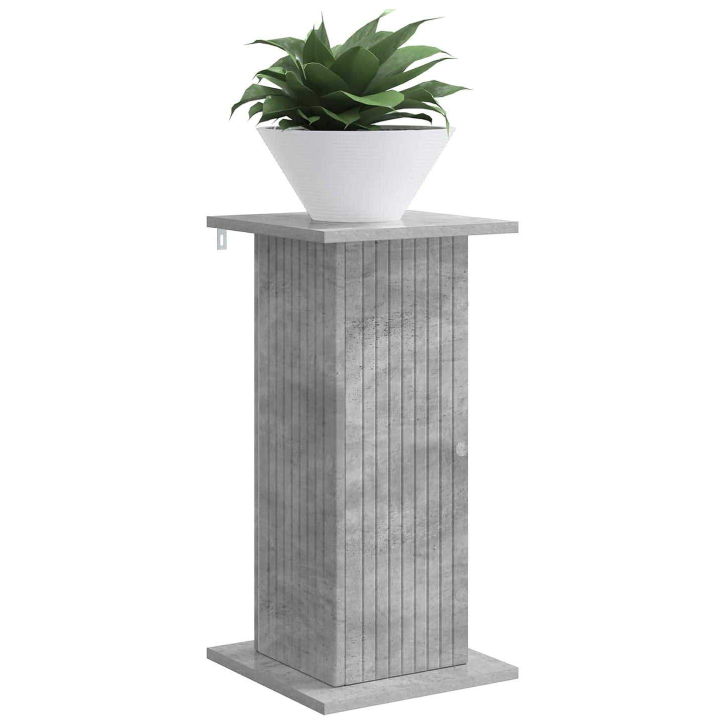 vidaXL Plant Stand Concrete Grey 30.5 x 30 x 60.5 cm Engineered Wood