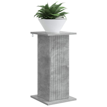 vidaXL Plant Stand Concrete Grey 30.5 x 30 x 60.5 cm Engineered Wood