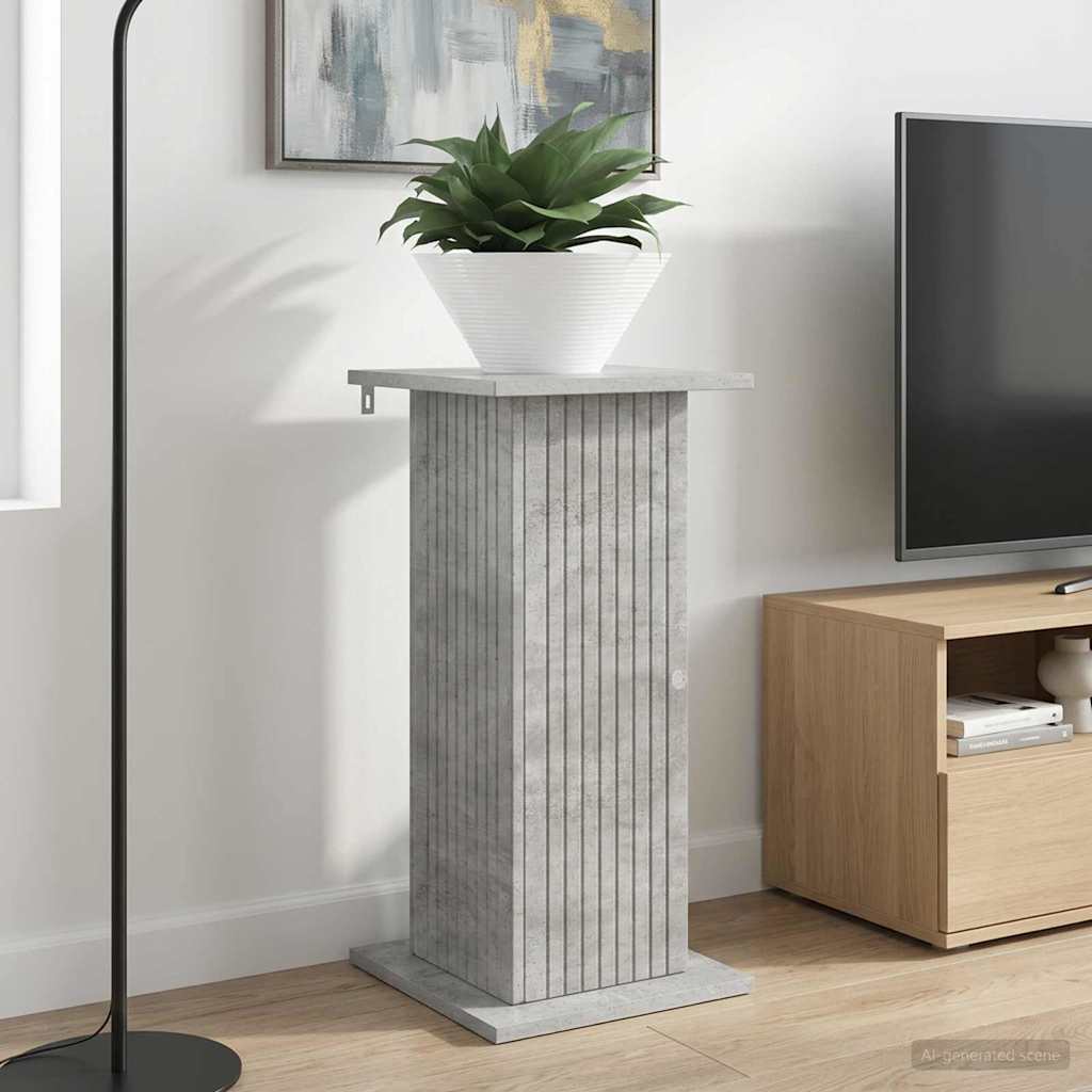 vidaXL Plant Stand 2 pcs Concrete Grey 30.5 x 30 x 60.5 cm