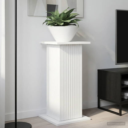 vidaXL Plant Stand High Gloss White 30.5 x 30 x 60.5 cm