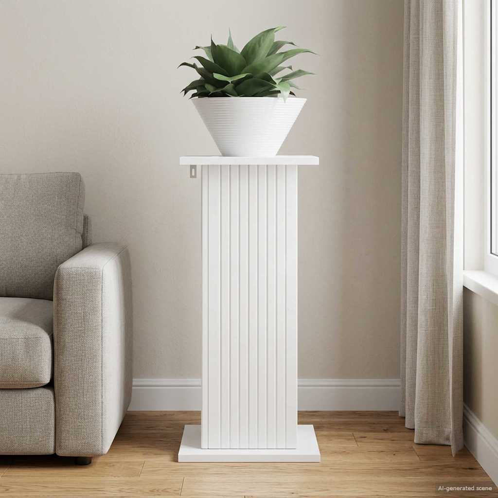vidaXL Plant Stand High Gloss White 30.5 x 30 x 60.5 cm