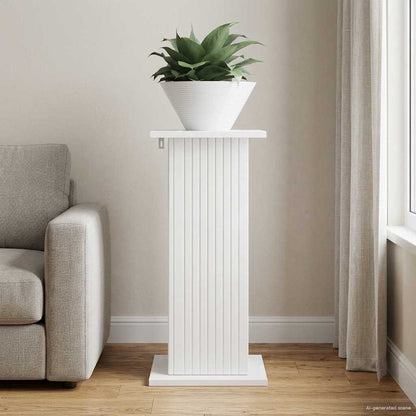 vidaXL Plant Stand High Gloss White 30.5 x 30 x 60.5 cm