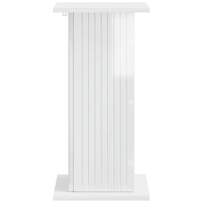 vidaXL Plant Stand High Gloss White 30.5 x 30 x 60.5 cm