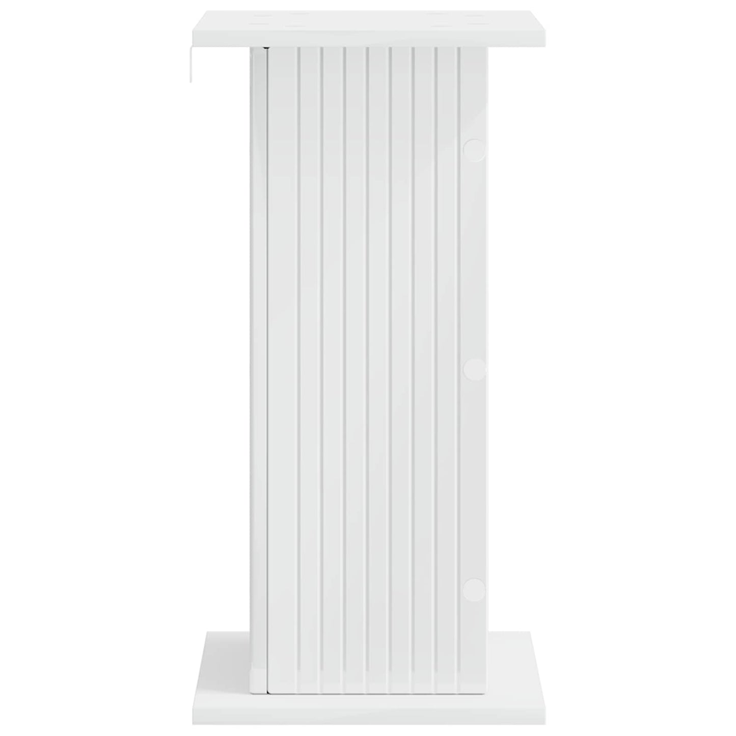 vidaXL Plant Stand High Gloss White 30.5 x 30 x 60.5 cm