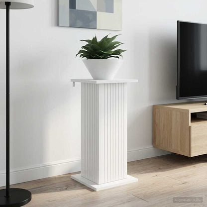 vidaXL Plant Stand 2 pcs High Gloss White 30.5 x 30 x 60.5 cm