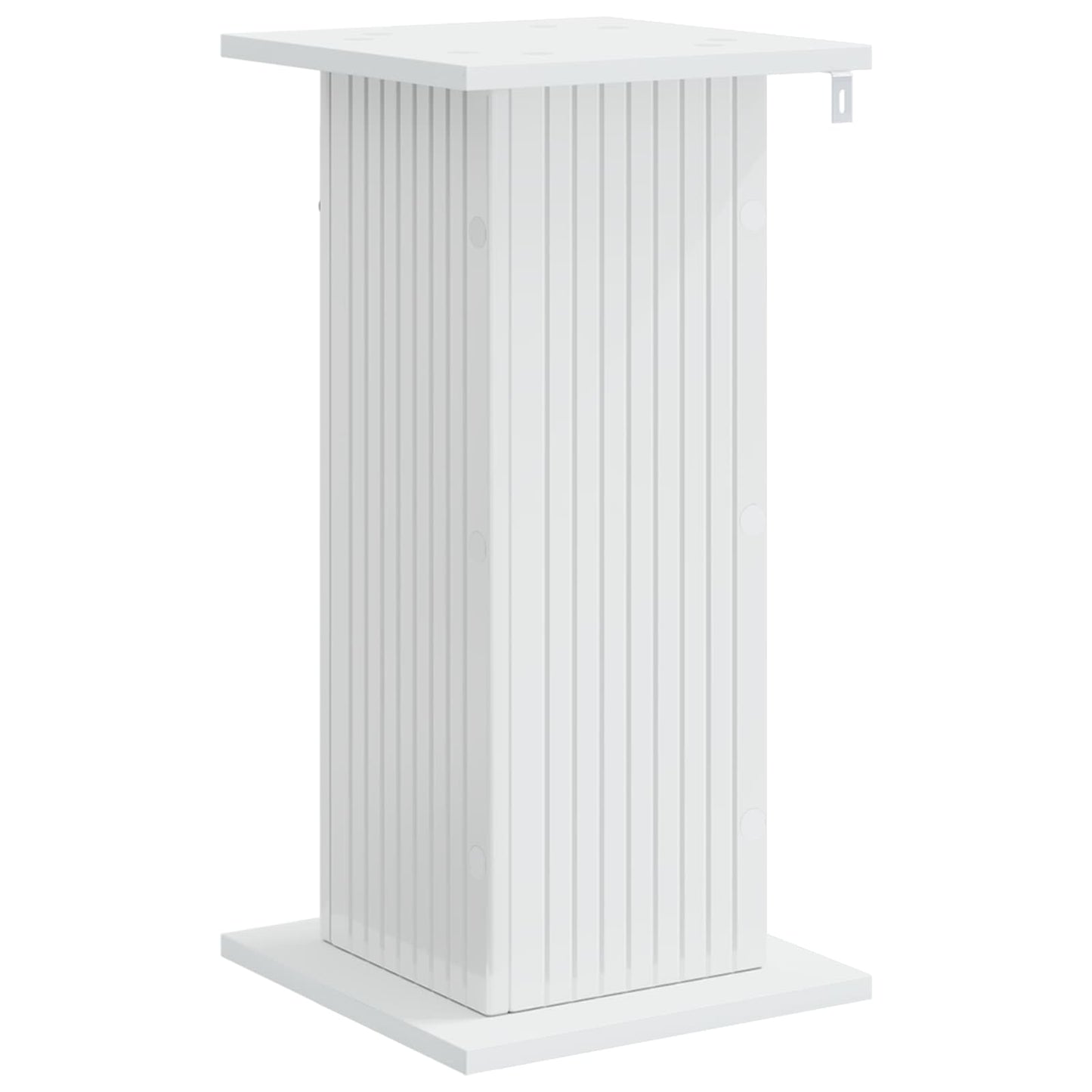 vidaXL Plant Stand 2 pcs High Gloss White 30.5 x 30 x 60.5 cm