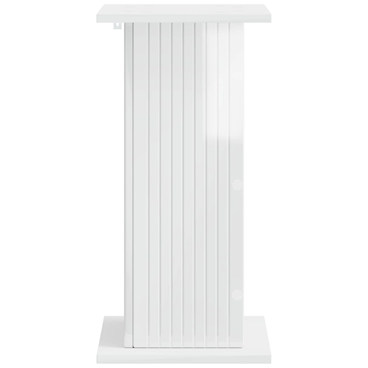 vidaXL Plant Stand 2 pcs High Gloss White 30.5 x 30 x 60.5 cm
