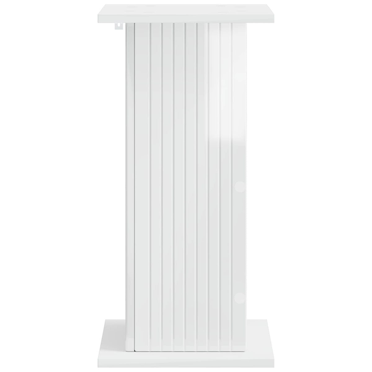 vidaXL Plant Stand 2 pcs High Gloss White 30.5 x 30 x 60.5 cm