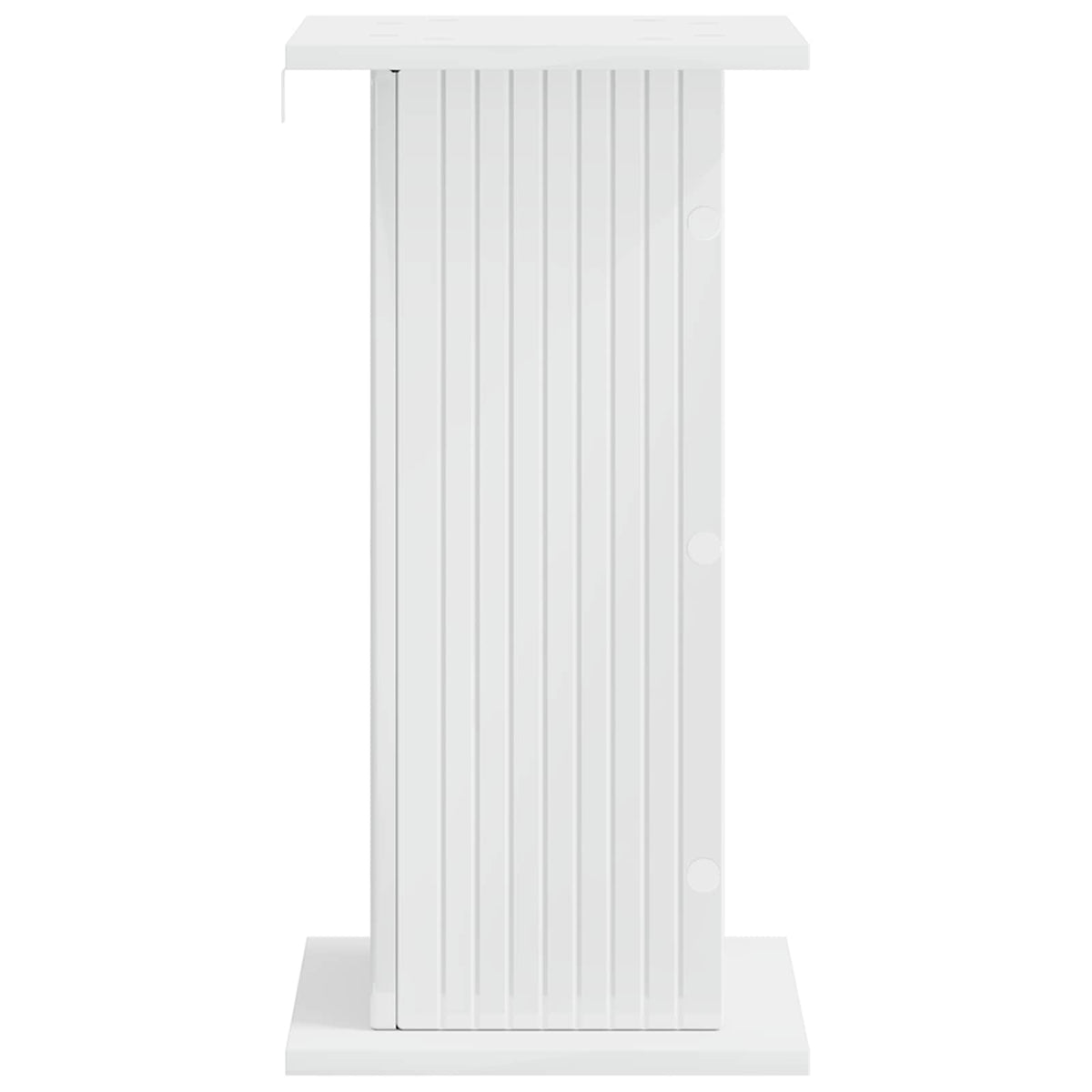 vidaXL Plant Stand 2 pcs High Gloss White 30.5 x 30 x 60.5 cm