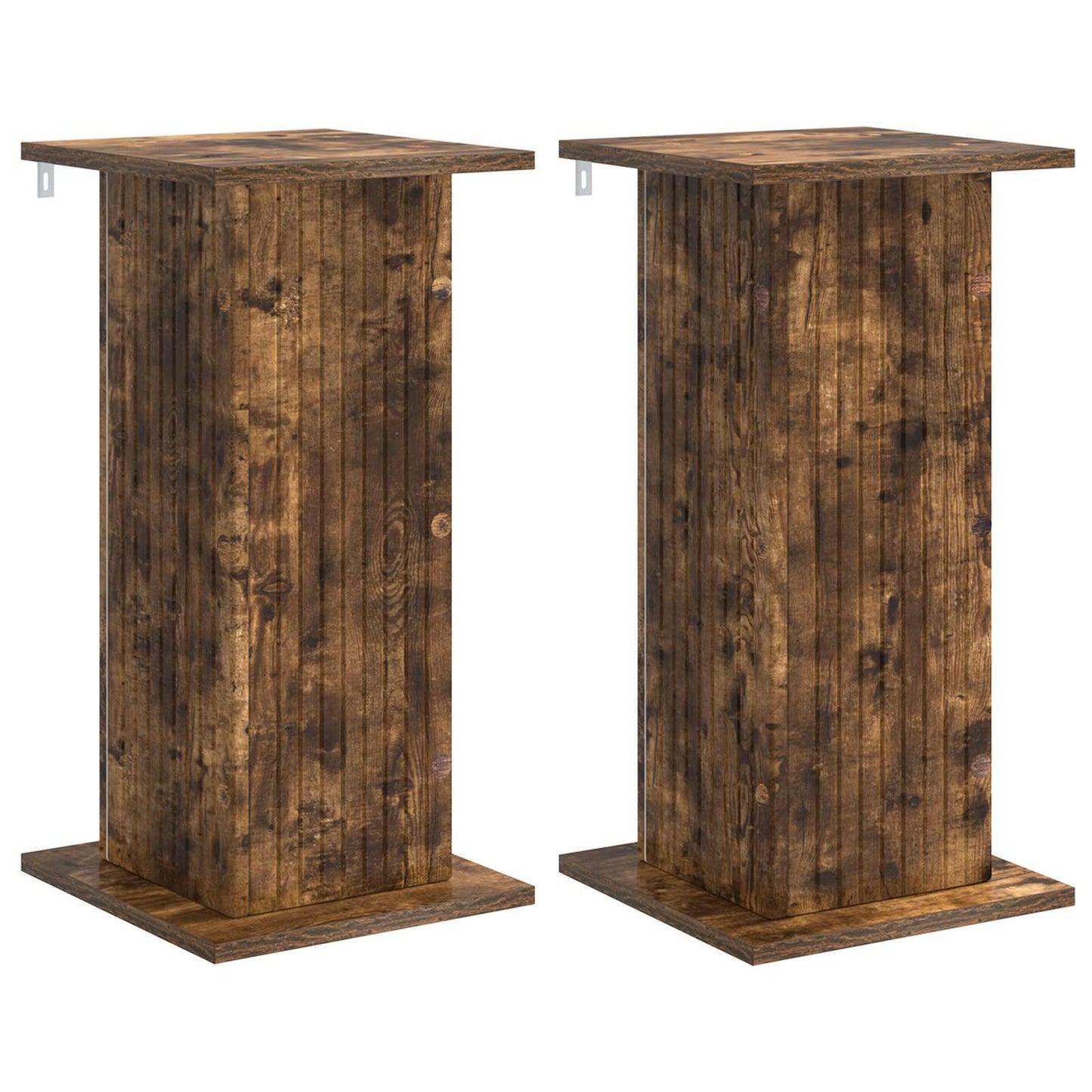vidaXL Plant Stand 2 pcs Smoked Oak 30.5 x 30 x 60.5 cm