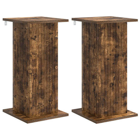 vidaXL Plant Stand 2 pcs Smoked Oak 30.5 x 30 x 60.5 cm