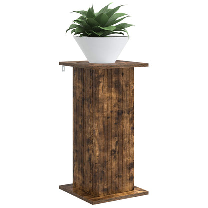vidaXL Plant Stand 2 pcs Smoked Oak 30.5 x 30 x 60.5 cm