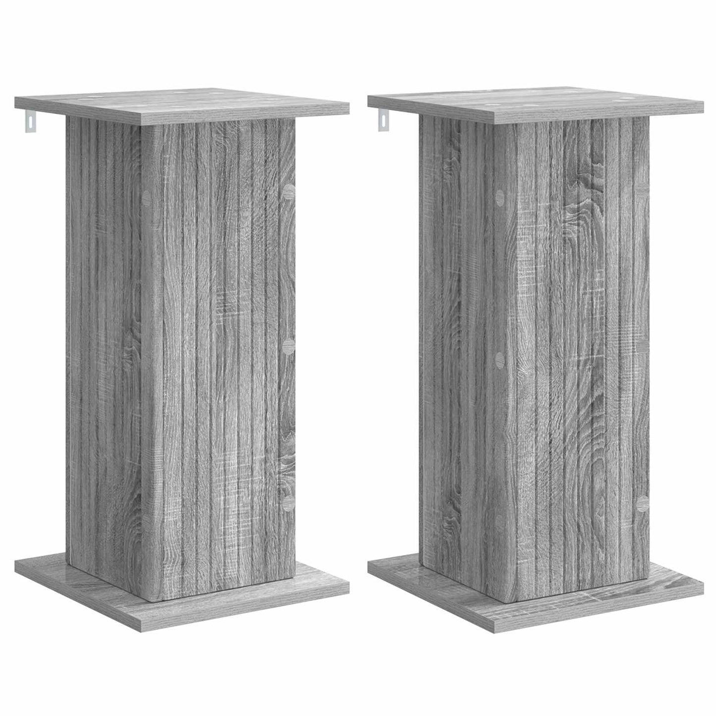 vidaXL Plant Stand 2 pcs Grey Sonoma 30.5 x 30 x 60.5 cm